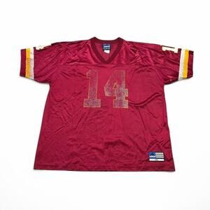 VINTAGE Y2K Washington Redskins Football Jersey Men XXL Red Adidas B.Johnson